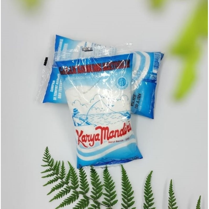 

Garam karya mandiri beryodium 250 gr garam halus