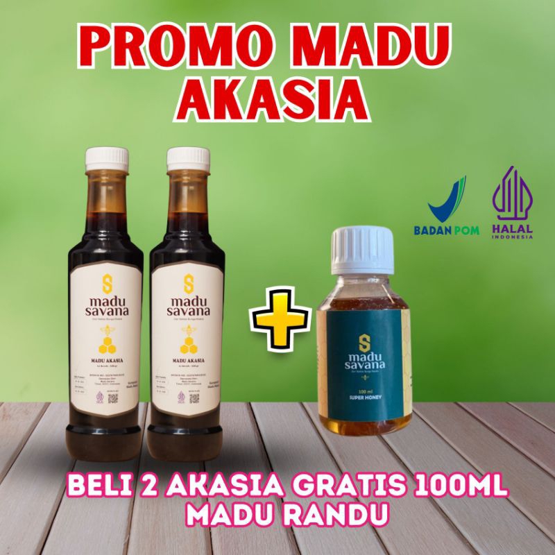 

Madu Savana Promo 2 Botol Akasia Gratis 100ml Madu Randu Super