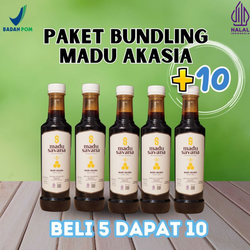 

Madu Savana Akasia Paket Bundling 10 Botol Alami