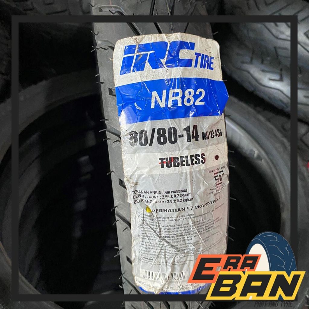 BAN LUAR IRC NR82 80 80 RING 14 TUBELESS