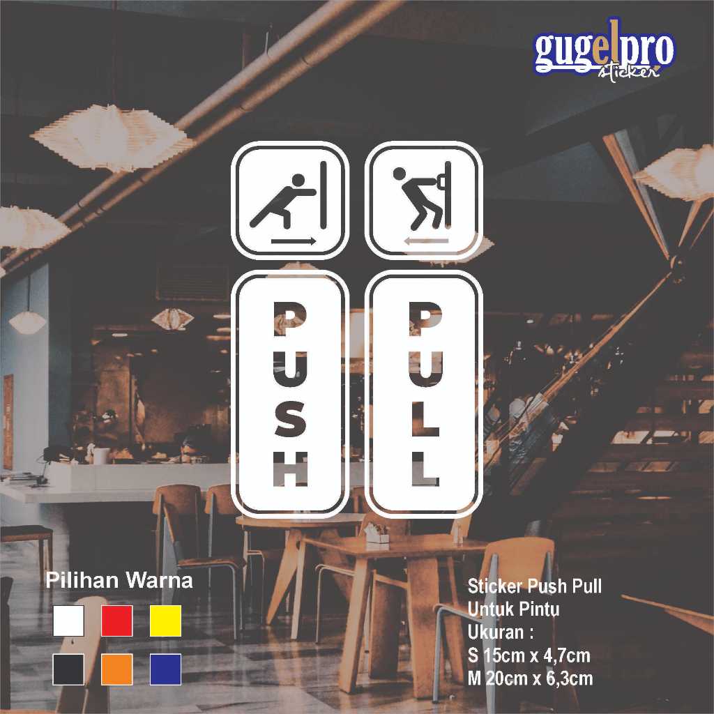 

Stiker Push Pull Pintu Kaca Cafe Resto Toko Cutting Sticker