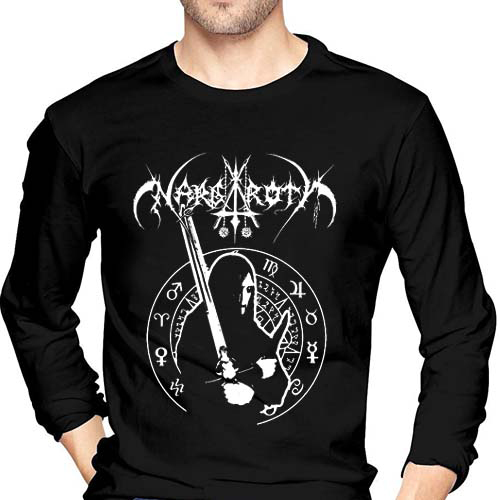 Kaos Tangan Panjang Nargaroth Black Metal Tshirt 100% Cotton Black Kombed 30s
