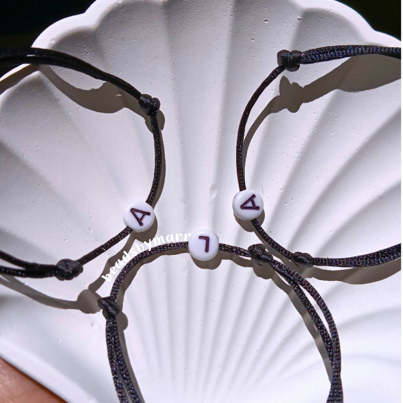 Gelang Inisial Couple | Gelang Tali couple| Gelang huruf aesthetic