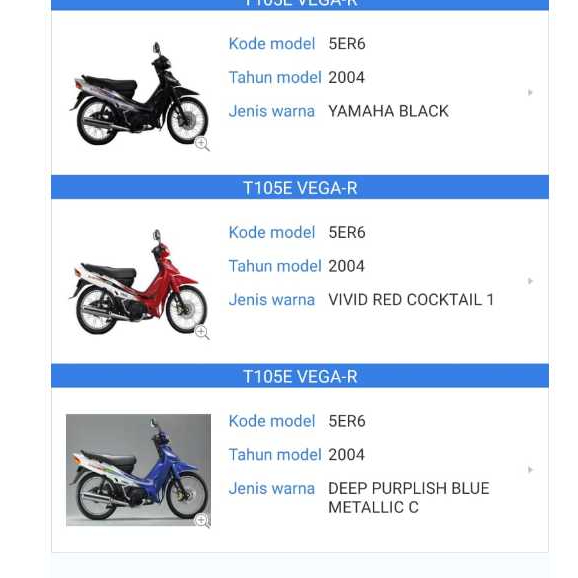 KABEL BODY VEGA LAMA 5ER ORIGINAL YAMAHA  5ER-H2590-30