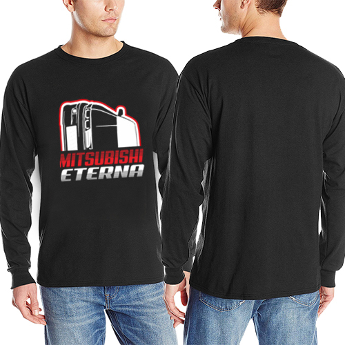 Kaos Tangan Panjang Mitsubishi Eterna Tshirt 100% Cotton Black Kombed 30s