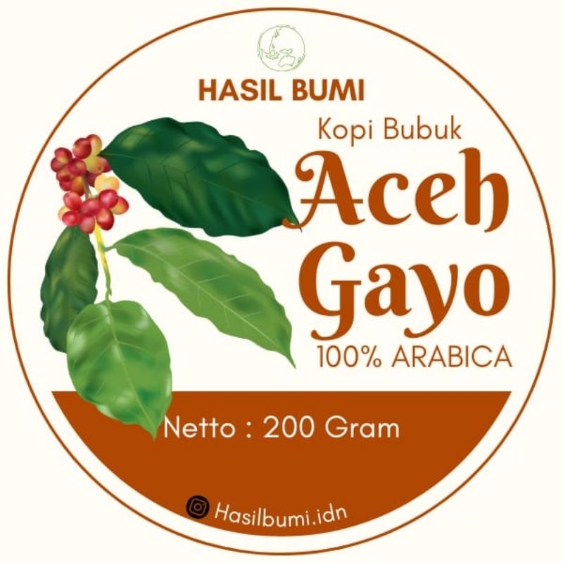 

Kopi Bubuk Arabica Aceh Gayo 200gr