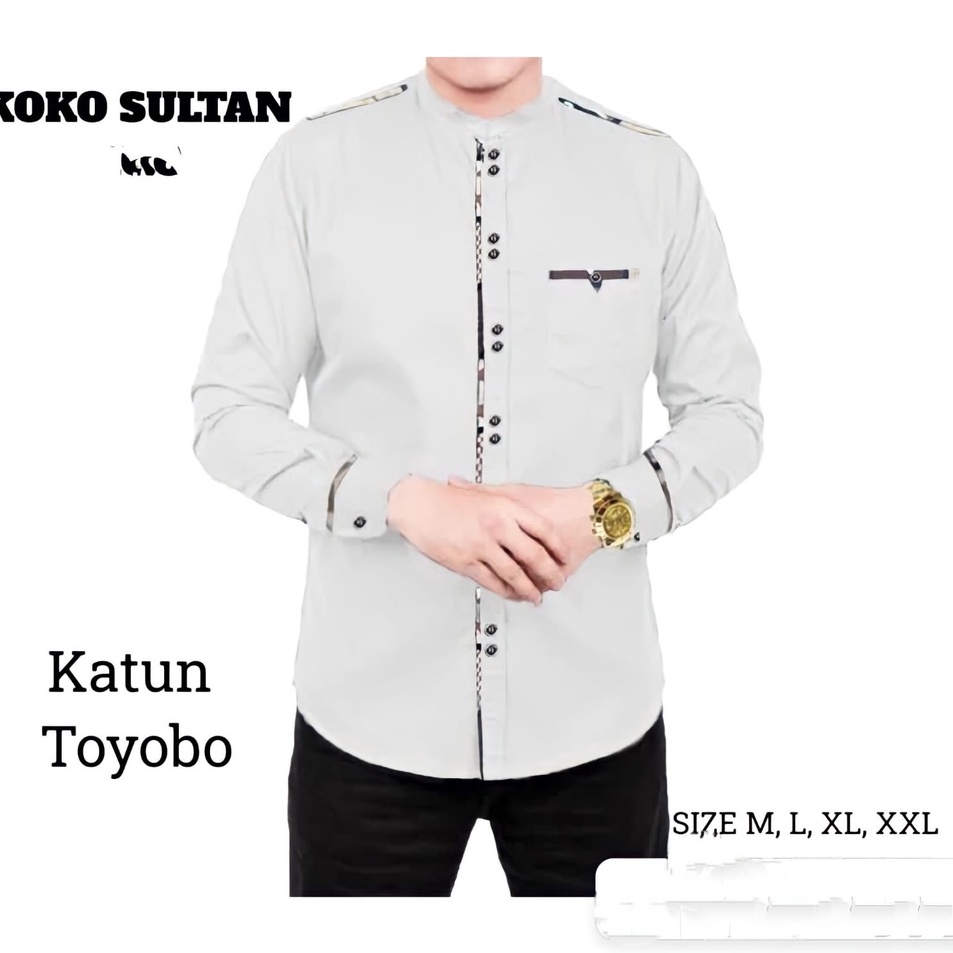 Koko SULTAN TERMURAH TERLARIS Baju Koko Pria Lengan Panjang Terbaru 2022 SULTAN TOJIRO