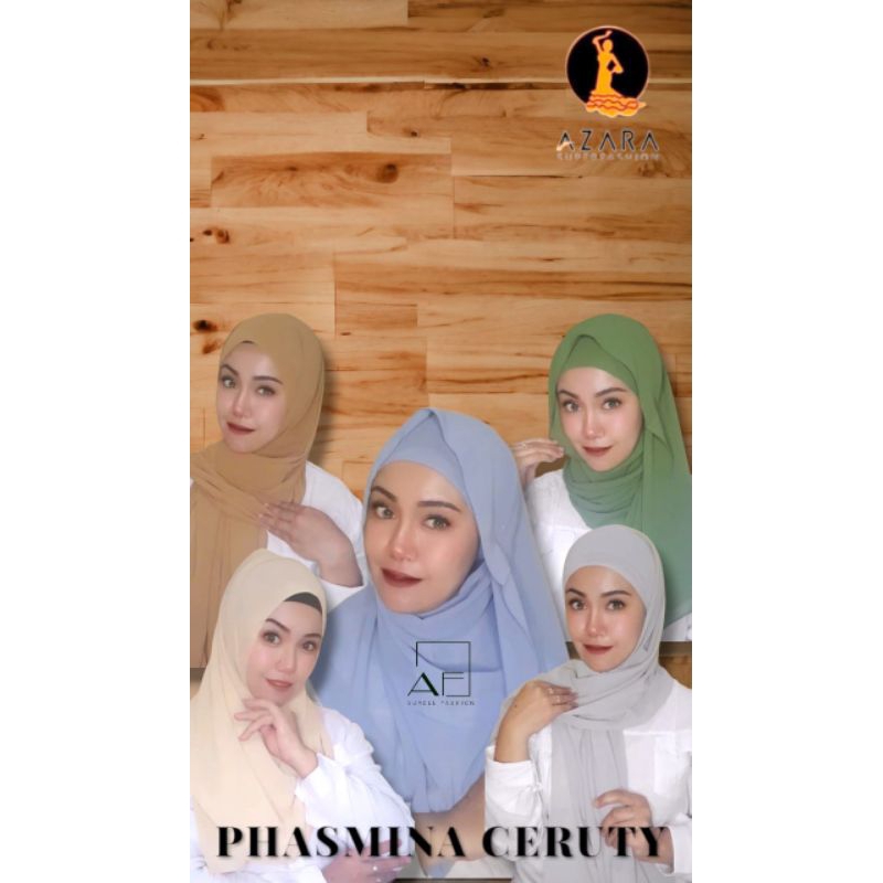 Hijab Pashmina Ceruty Azara Superfashion