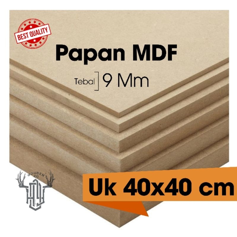 

Papan MDF 9mm Uk 40x40 cm