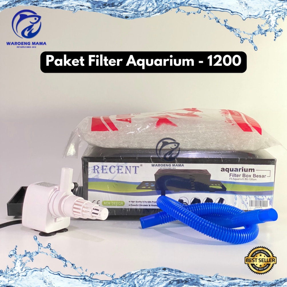 Ready Stock Paket filter aquarium aquascape 1200 paket pompa aquarium 1200 paket lengkap pompa filte