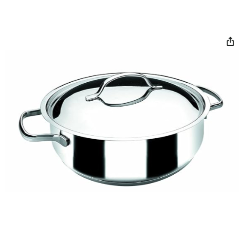 LACOR Panci Stainless Steel Lacor-32624-ROUND Dish 24 CMS. Basic-