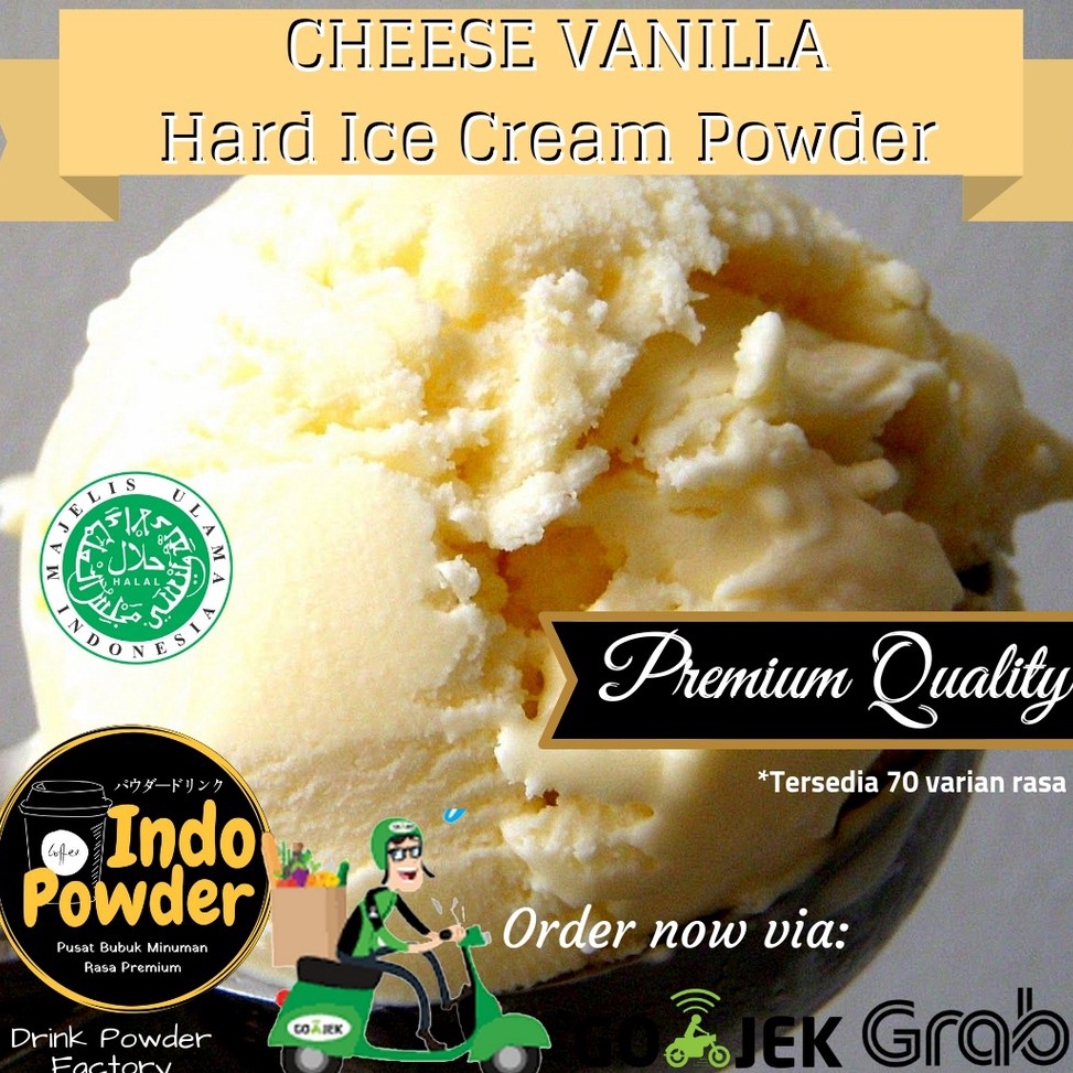 

☄️NEW✨ Cheese Vanila HARD ICE CREAM Powder 1Kg - Bubuk Ice Cream Cheese Vanilla 1Kg