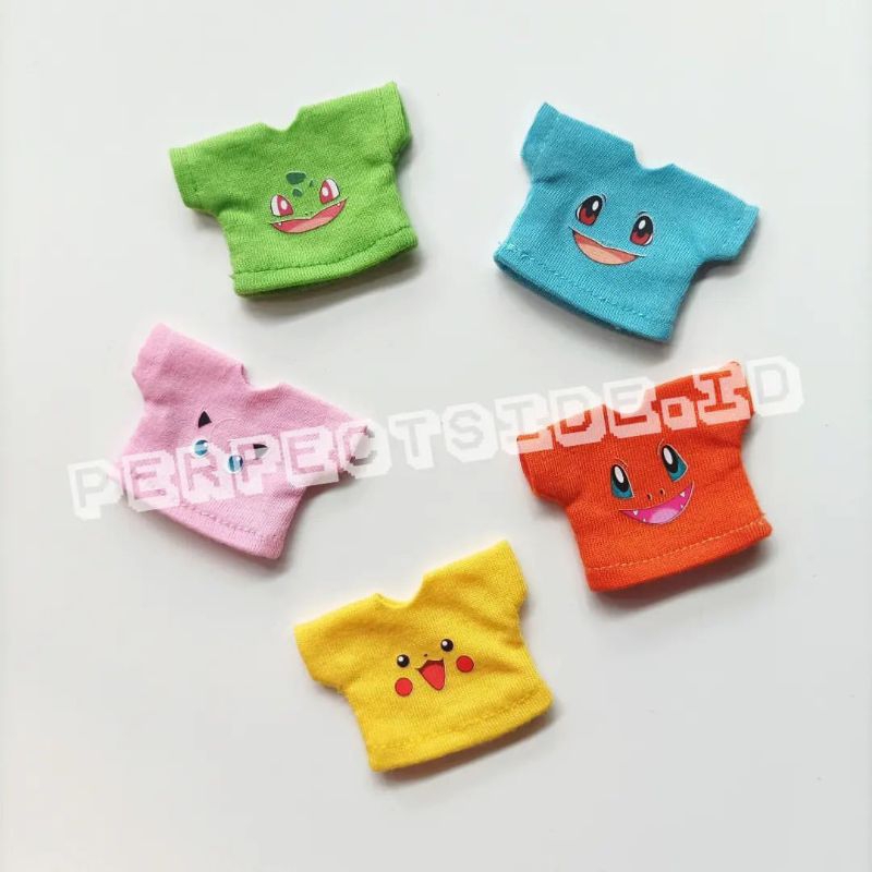 Nendoroid Clothes T-Shirt Kaos Sablon Anime Pokemon Nendoroid Doll YMY Obitsu Yomane