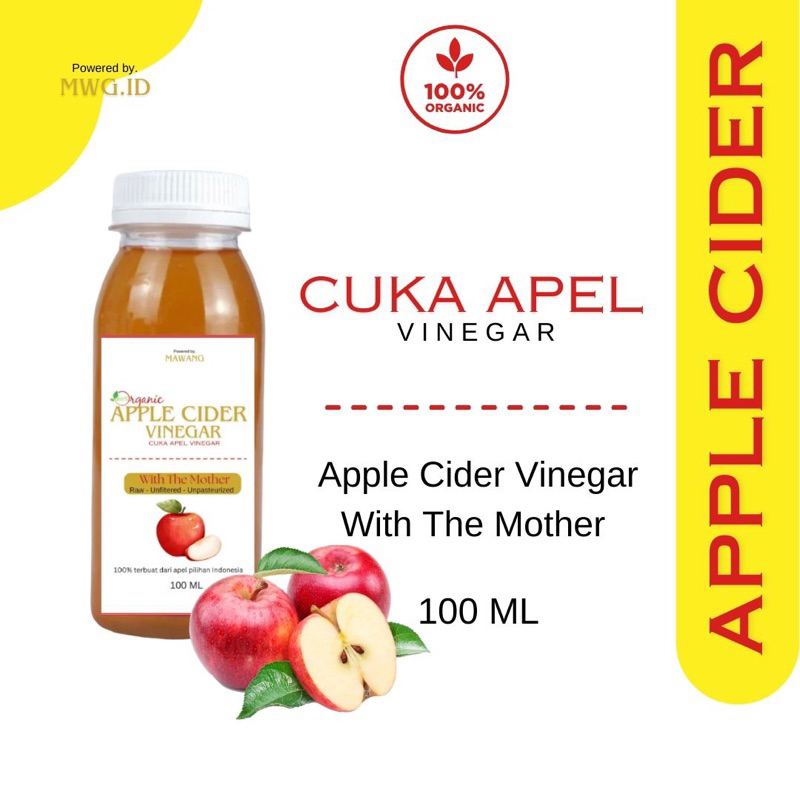 

Nufresh - Cuka Apel Vinegar Apple Cider Vinegar With The Mother 100ml by MWG