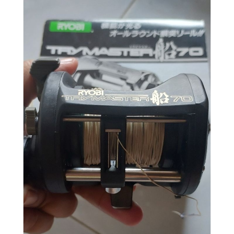 RYOBI REEL OH TRY MASTER 70 JAPAN OVERHEAD RARE 100% ORIGINAL HANDLE KANAN