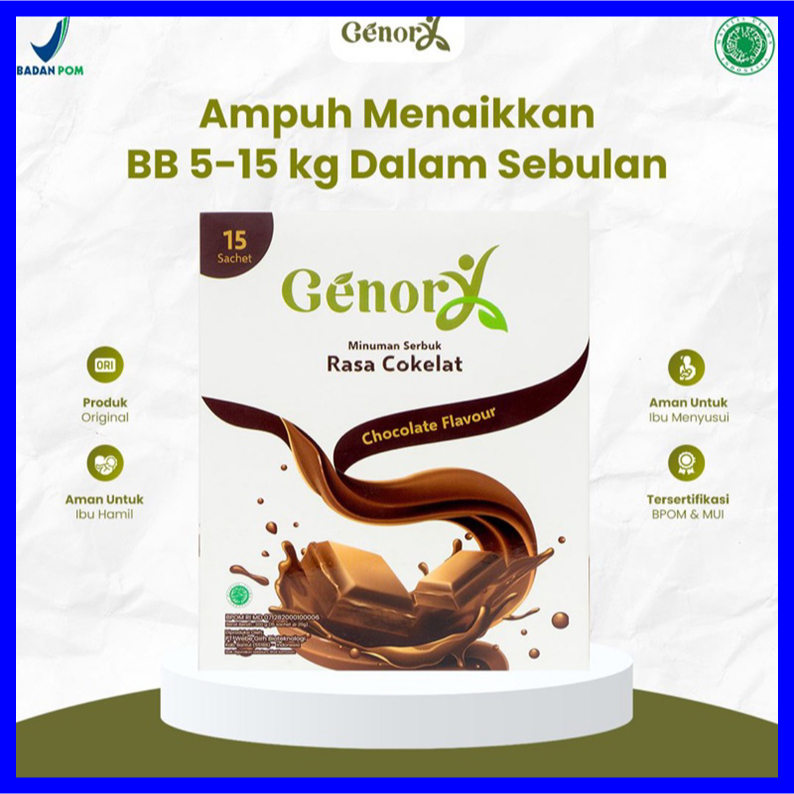 

Genory Susu Penggemuk Badan Rasa Coklat Minuman Bubuk Penambah Nafsu Makan.