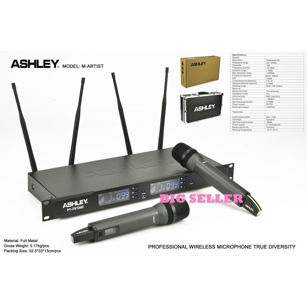 MIC WIRELESS ASHLEY M ARTIS MICROPHONE M - ARTIS M ARTIS ORI