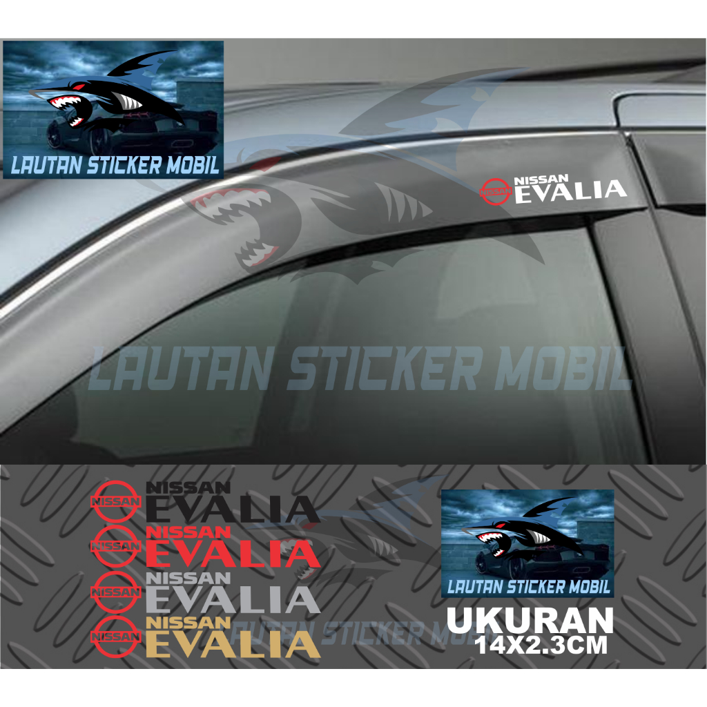 stiker talang air mobil evalia cutting sticker talang air mobil nissan evalia