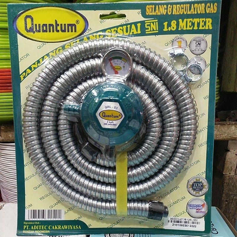 selang regulator Quantum | selang & regolator gas Quantum