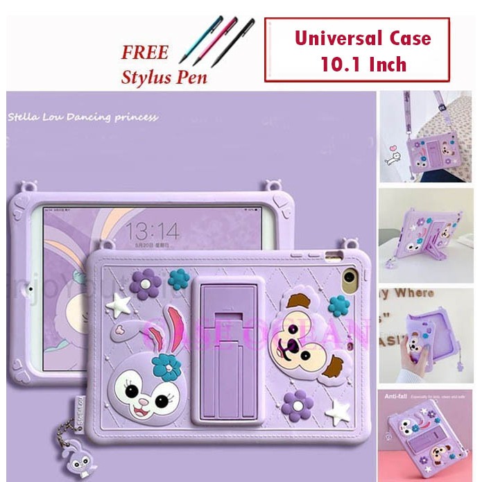 itel Pad 1 One 10.1 2023 SoftCase Soft Case Cover Anak kids Stella Lou Lucu Casing Standing Tali