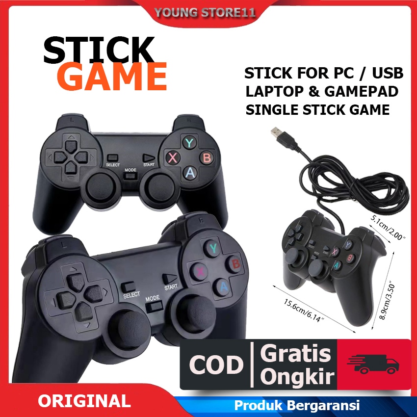 Stik PS All Gamepad Stik Game for PC / Laptop ori Gaming  Konsol Aksesoris Konsol