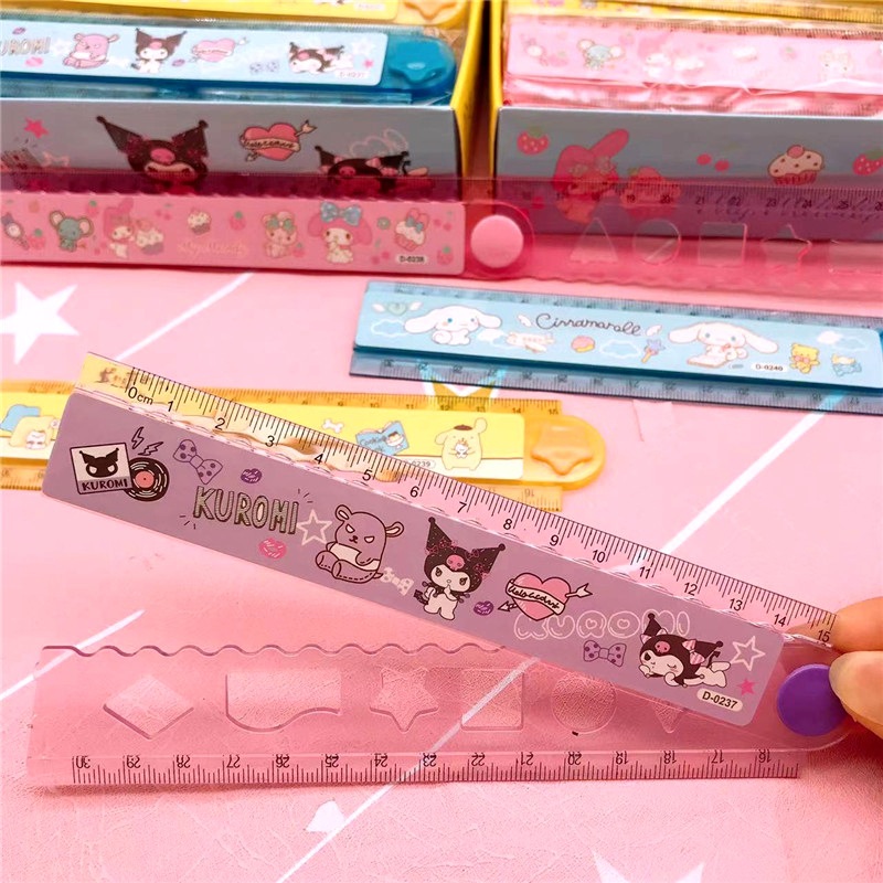 

Penggaris Lipat 30cm Sanrio Kuromi | Ruler Fold Cute Korean