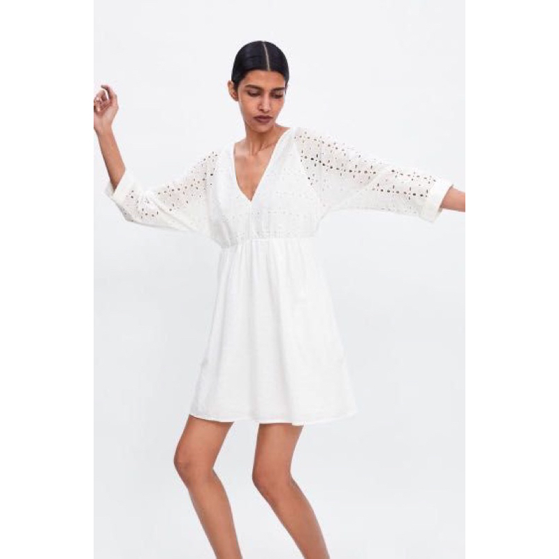 Zara Eyelet Dress