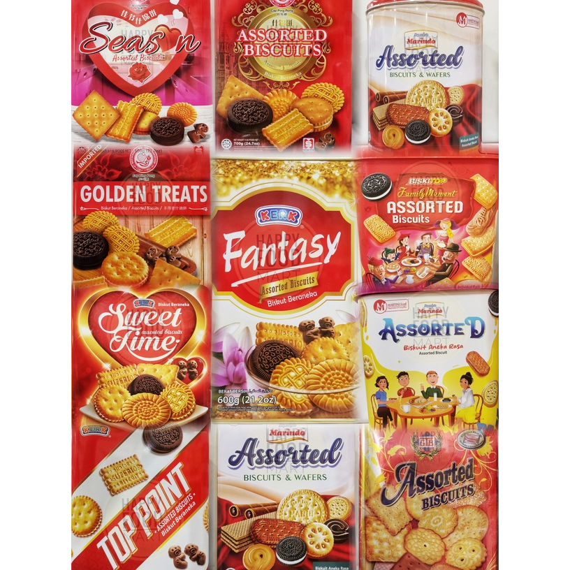 

[LARGE] HUP SENG BISKUIT KALENG IMPORT HALAL/MARINDO ASSORTED BISCUITS/GTB GARUDA ROTI KALENG/BISKITOP TOPLES/SEASON BISCUIT IMPOR/PING PONG GOLDEN TREATS/SWEET TIME/TOP POINT/KERK FANTASY/PARSEL HARI RAYA LEBARAN/PARCEL NATAL/HAMPERS IDUL FITRI