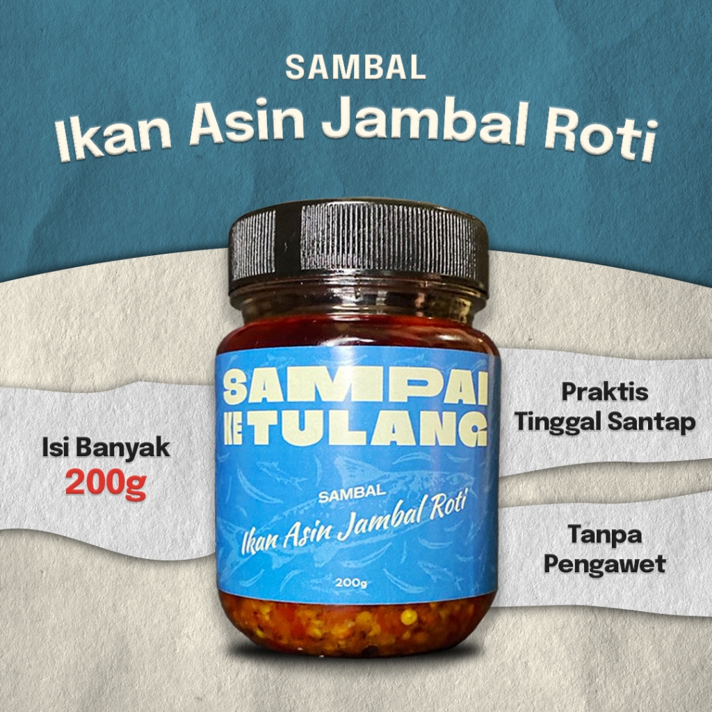 

Sambal Ikan Asin Jambal Roti - Sampai ke Tulang