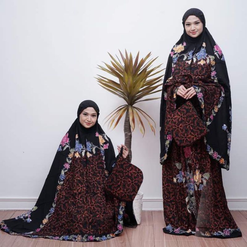 MUKENA ANALISA//MUKENA BATIK CAP ANALISA//MUKENA BATIK PEKALONGAN//MUKENA TULIS//TELEKUNG BATIK//MUK