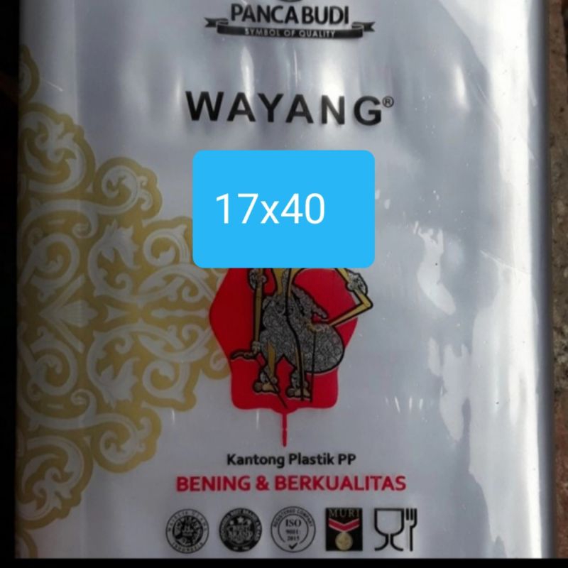 

PLASTIK PP WAYANG 17X40