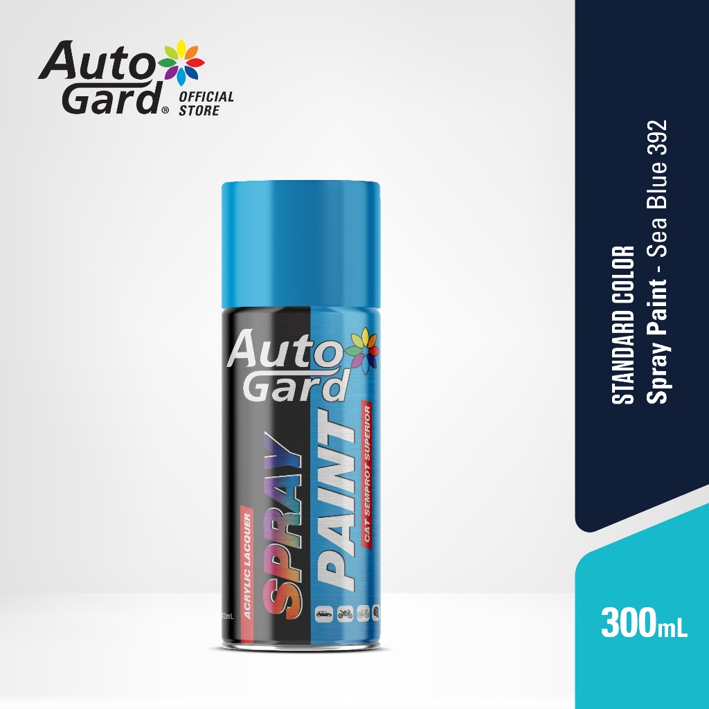 AutoGard - Sea Blue AG-392 Cat Semprot Akrilik Biru Laut Mobil Motor Helm Sepeda Perabotan Rumah