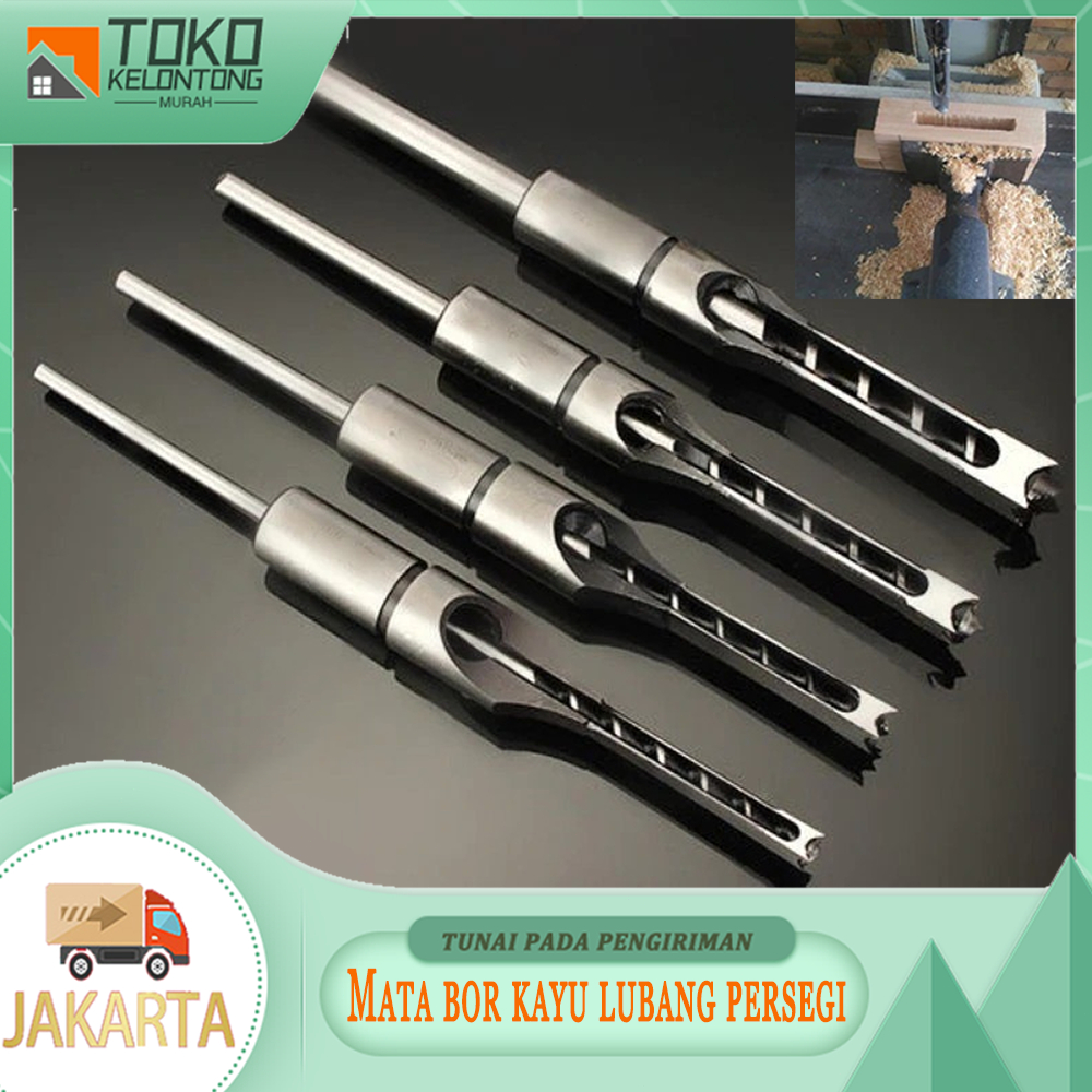 dudukan mata bor bobok kayu，MATA BOR PAHAT BOR BOBOK Bor Persegi Kayu HSS Square Hole Drill