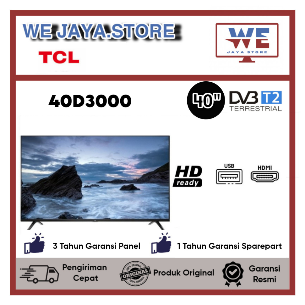 TV LED TCL 40D3000 LED TCL 40 Inch Digital TV