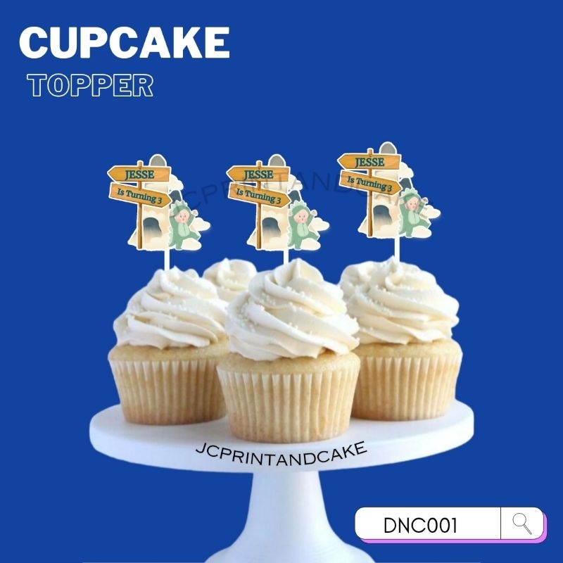 topper cupcake dinosaurus / topper dino / topper cake character / topper cupcake karakter / topper k
