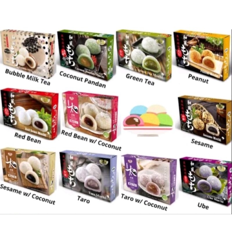 

Royal Family - Mochi Taiwan 210gr /Royal Family mochi/Seasame/peanut/red Bean/Taro