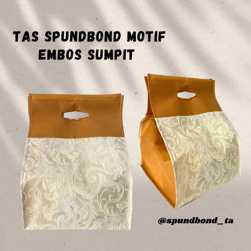 

[[ Harga Perlusin ]] Tas Spunbond Embos Cream Sumpit // Tas Hajatan , Souvenir // Size 24