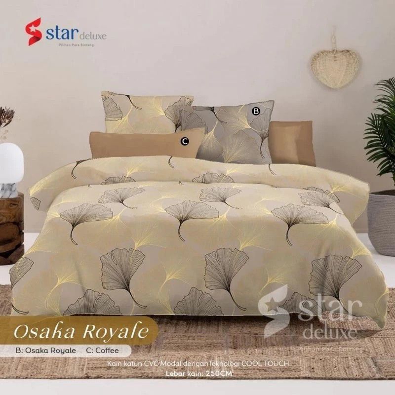 SPREI KATUN VISCOSE MOTIF OSAKA ROYAL KHAKI