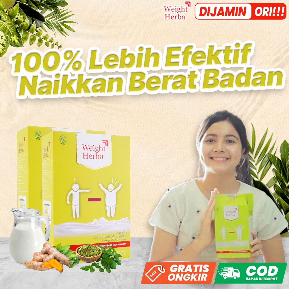 

Weight Herba Paket 2 Box 100% Original | Lebih Efektif Menambah Berat Badan Tanpa Gula Perlancar Pencernaan Menambah Nafsu Makan dan Penyerapan Nutrisi Pada Usus 200gr per Box