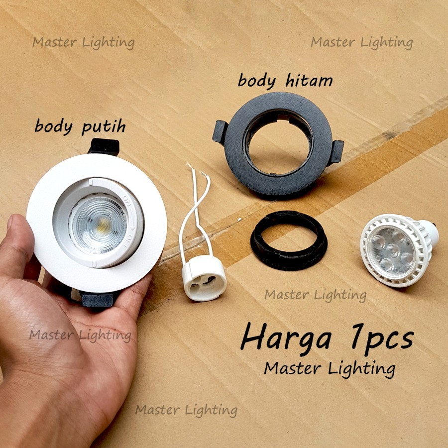 H325 Lampu downlight led rumah fiting GU10 inbow bahan aluminium