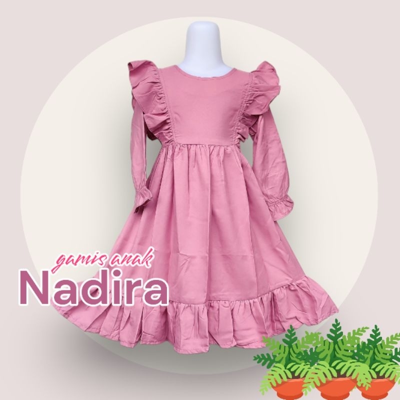 baju gamis anak NADIRA model terbaru harga termurah