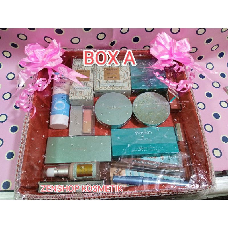 WARDAH EXCLUSIVE PAKET SESERAHAN/BINGKISAN/HANTARAN NIKAH PAKET MAKE UP KOSMETIK WAJAH