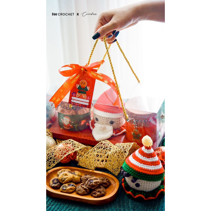 

Hampers Christmas / hampers natal crochet cookies jingle berry