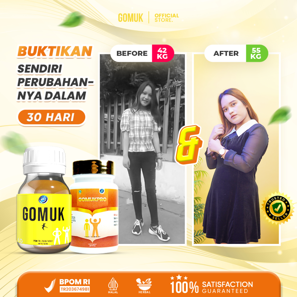 GOMUK / Madu penggemuk herbal/ 200 ml/ BPOM approved/ naik 5-15 kg