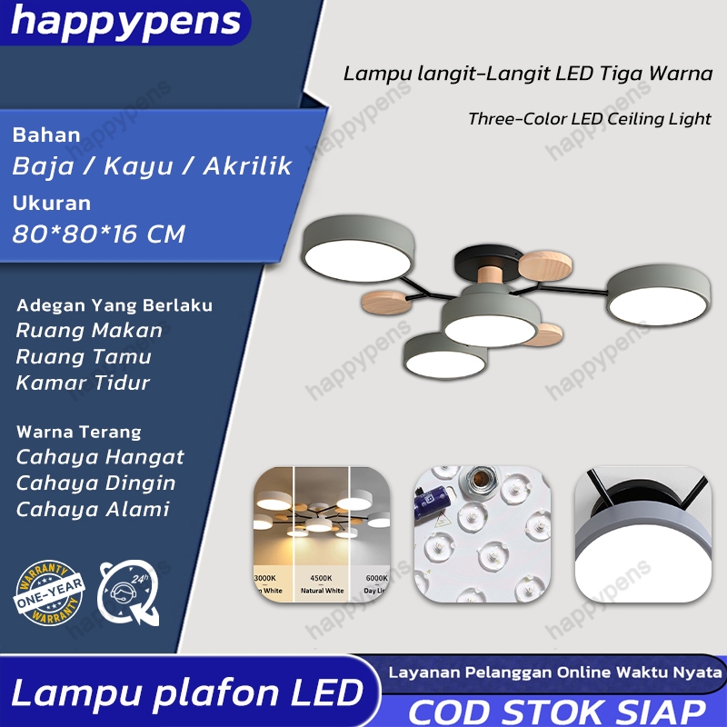 Nordic Modern Minimalis Lampu Gantung Sederhana Lampu Langit-langit Gaya Ruang Tamu Dapur Lampu Gant