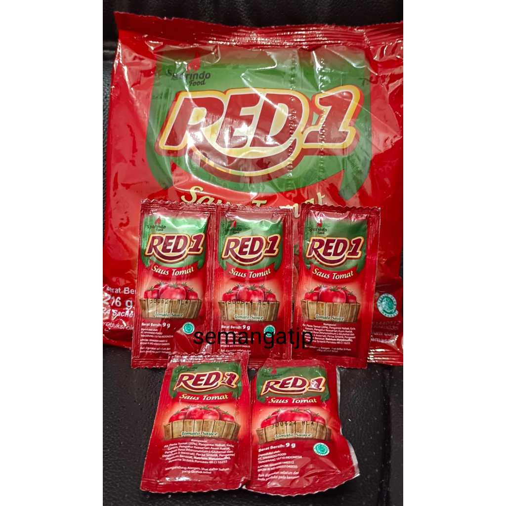RED 1 saus tomat 9 gram isi 24 sachet