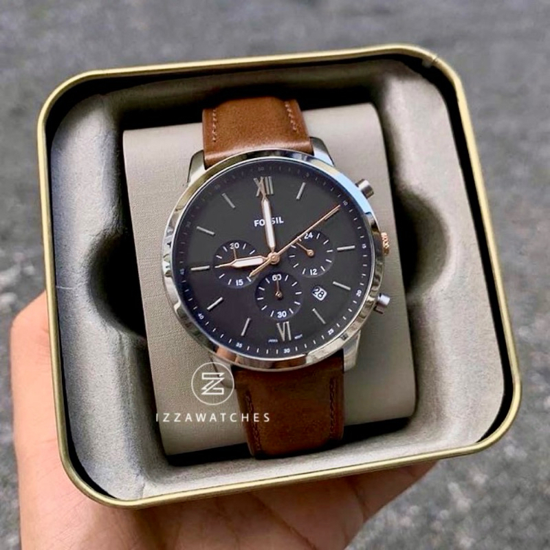 FS5408 Neutra Chronograph Grey Dial Brown Leather Strap
