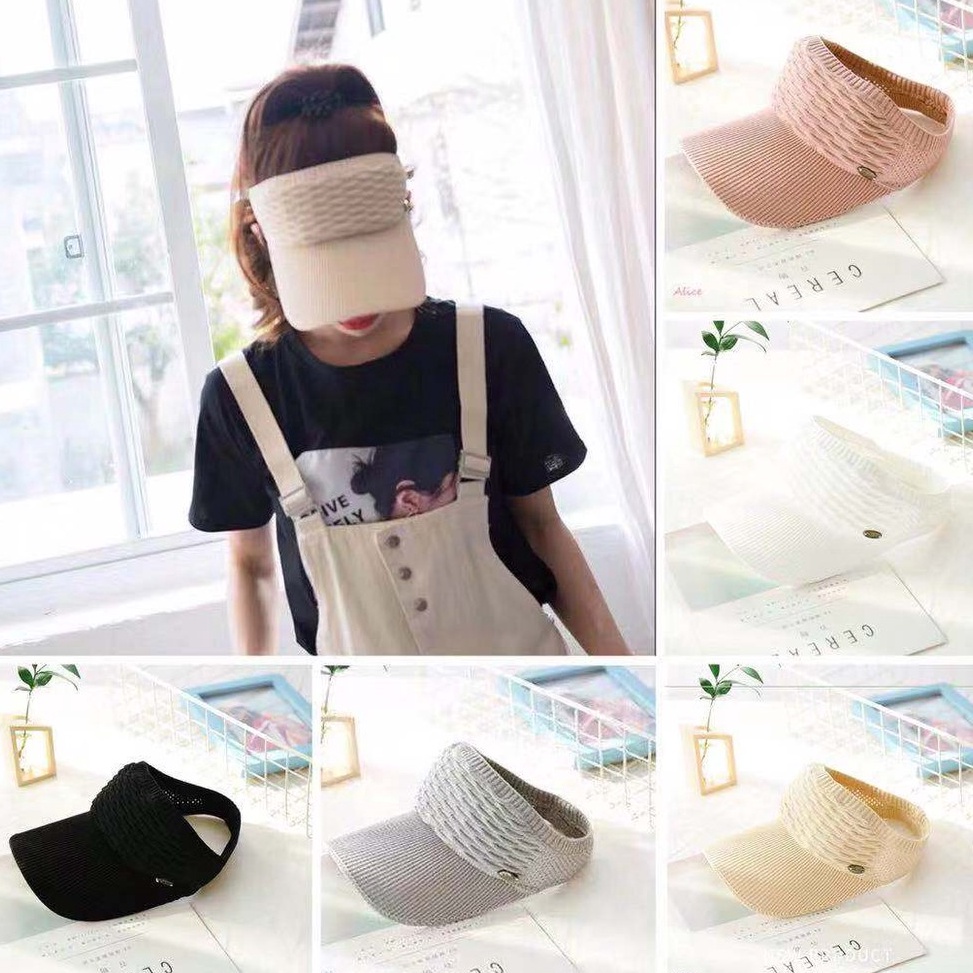 (COD)Topi Fashion murah Baseball Kosong Bahan Rajut Warna Polos untuk Pria / Wanita topi jilbab