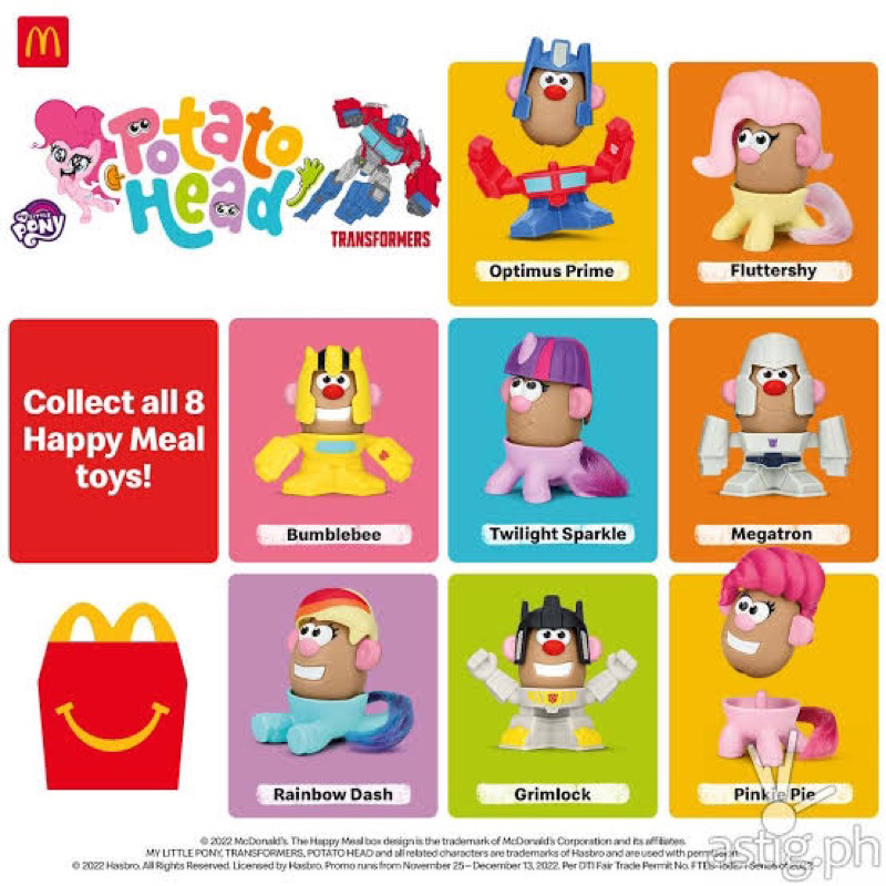 Mainan Figure Potato Head Toy Story konstum Transformer (Hadiah Happy Meal Mcd Little Pony)