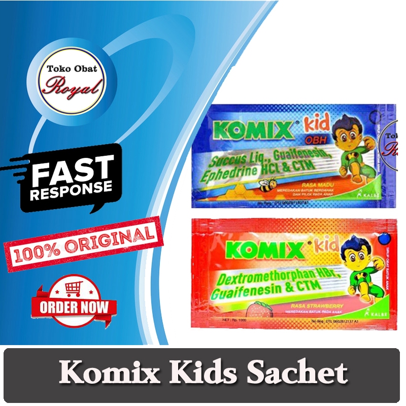 Komix Kids Obat Batuk Cair Sachet Anak Anak
